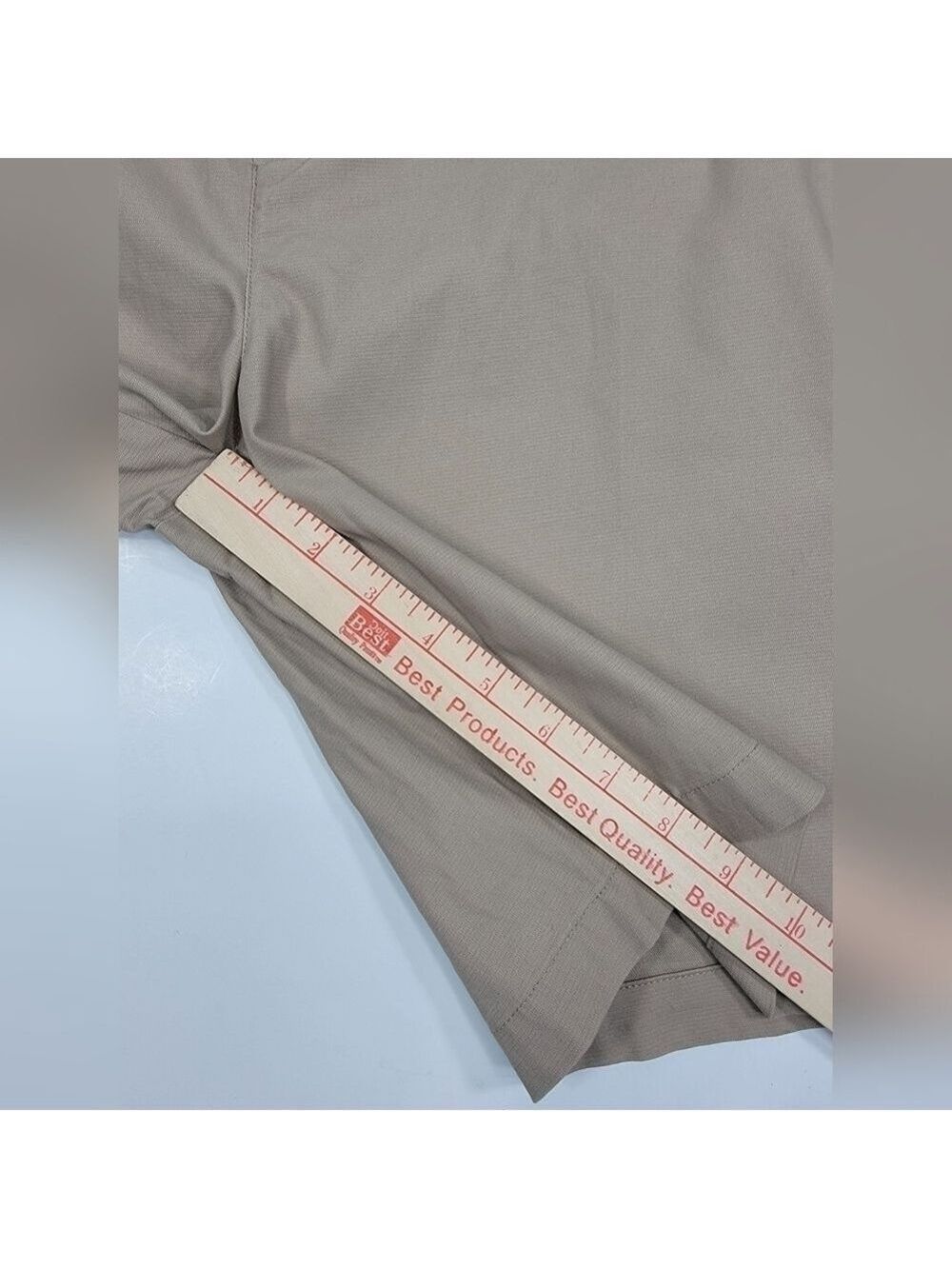 NEW Tailorbyrd Stretch Chino Performance Casual Golf Shorts Men's 40 Dark Khaki - Picture 10 of 11